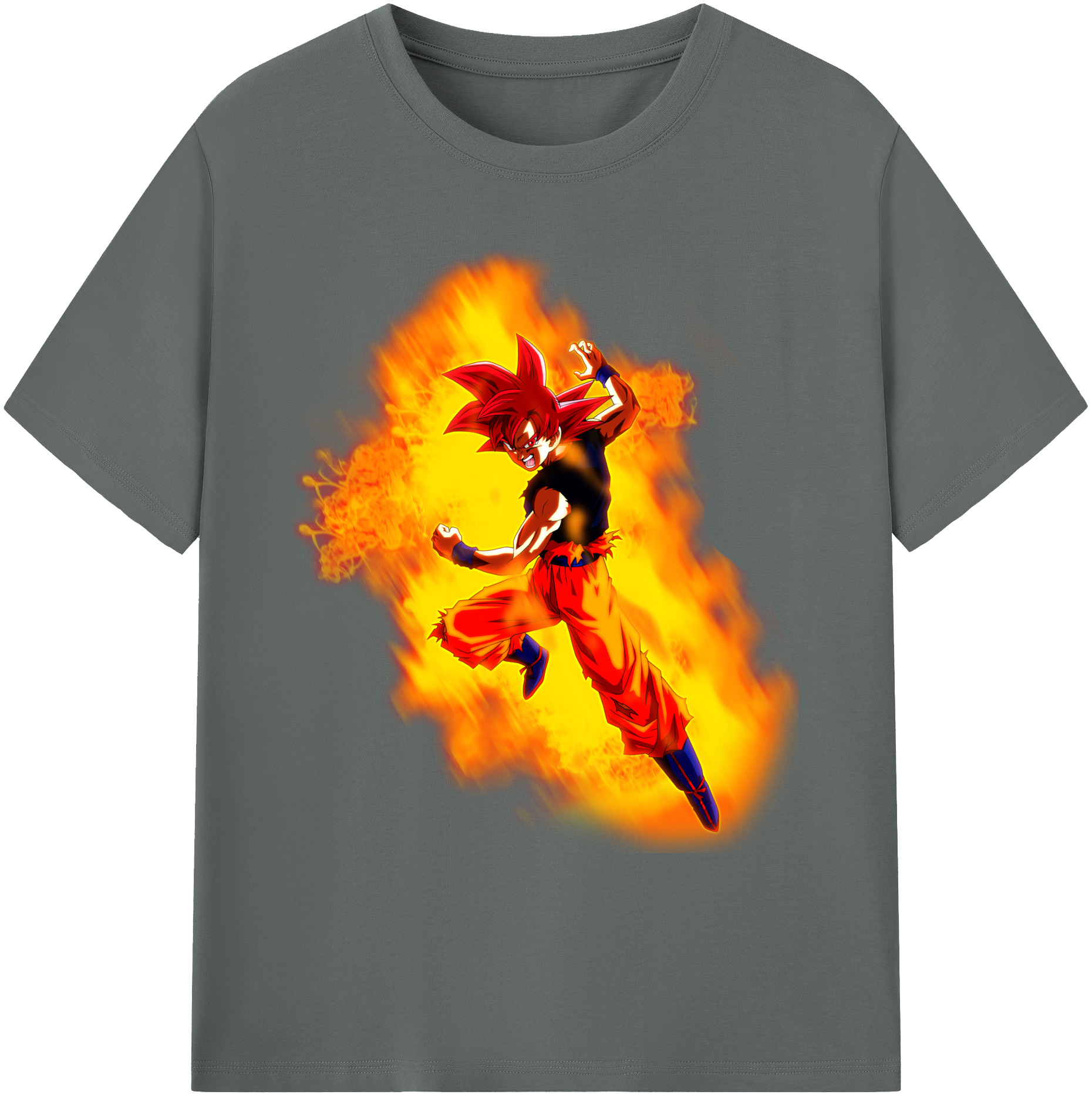 （画像用） ドラゴンボール 孫悟空（そん ごくう）Son Goku カカロット DRAGON BALL Kakarotto 綿100％ メンズ半袖Tシャツ｜肌触りやわらか＆通気性